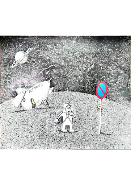 Zdravko Beshendzhiev 43x36cm Orijinal Karikatür Tablo modelleri