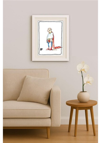 Ion Barbu 35x25cm Orijinal Karikatür Tablo indirimleri