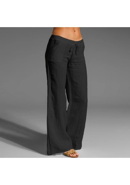 Keten Günlük Yazlık Rahat Kesim Kadın Pantolon fiyatları
