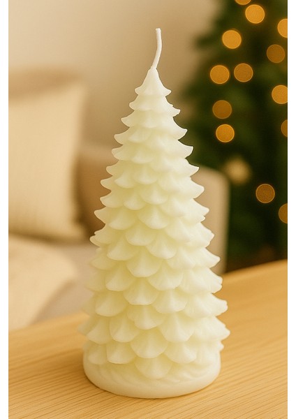 2’li Büyük Cam Beyaz Mum –– Sandal Ağacı Kokulu – Şık & Doğal fiyatları