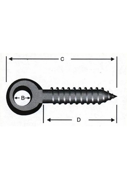 Delikli, Gözlü Vida 10 - 50 Adet fiyatları