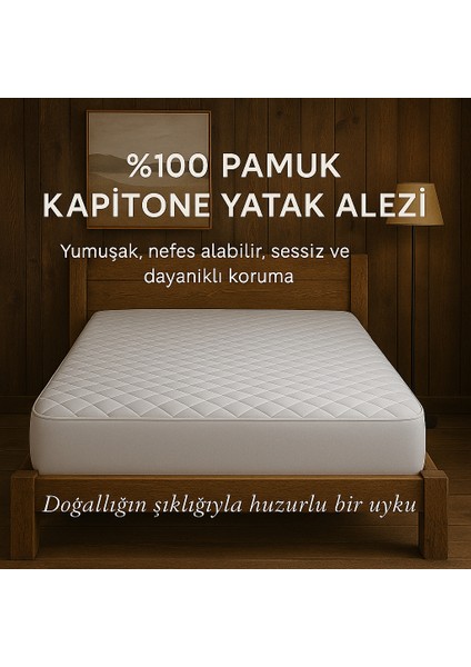 Ayorra Alez Kapitone Fitted Yatak Koruyucu %100 Pamuk Alez