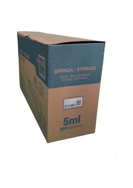 5 cc 3 Parça Contalı ve Yeşil Uzun Uçlu Enjektör 250' Li Paket fiyatları