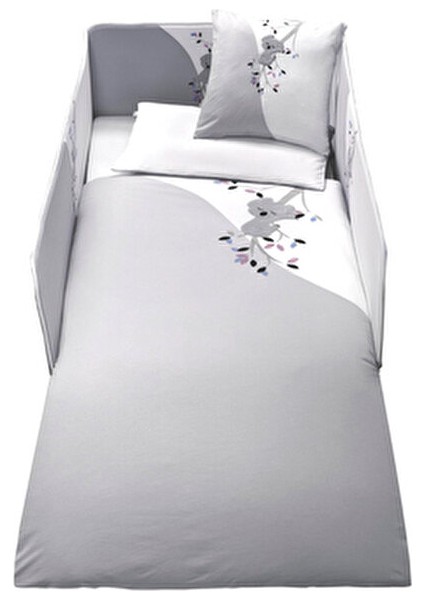 Bebek 7li Uyku Seti %100 Pamuk 100X150CM Gri Koala Nevresim Takımı 70X140 Lastikli Çarşaf fiyatları