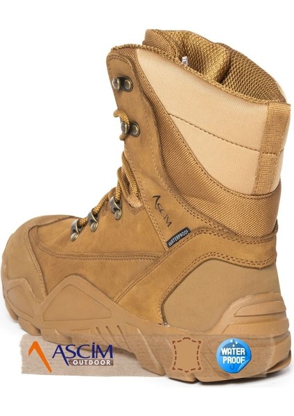 Outdoor Unisex Su Geçirmez Nubuk Deri Dört Mevsim Yüksek Bilekli Bot indirimleri