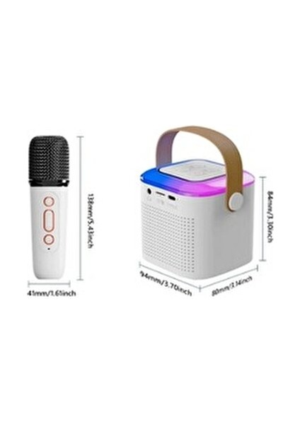 Karaoke Mikrofon Taşınabilir Bluetooth 5 Kablosuz Profesyonel Mini Mikrofon K3 indirimleri