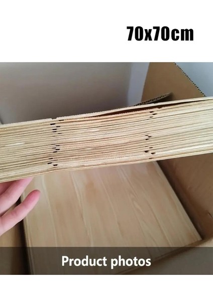 4 Adet, 70X70CM 0,50M² 3D Meşe Ahşap Lambri Görünüm Kendinden Yapışkanlı Duvar Kağıdı Kaplama Panel Köpük -AD05