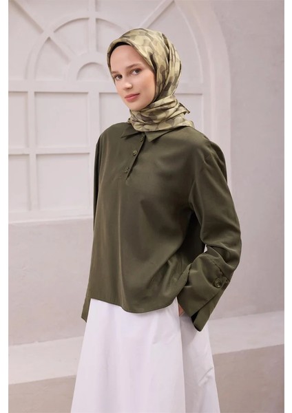 Geometrik Desen Ipek Twill Eşarp 4211D01 53 fiyatları