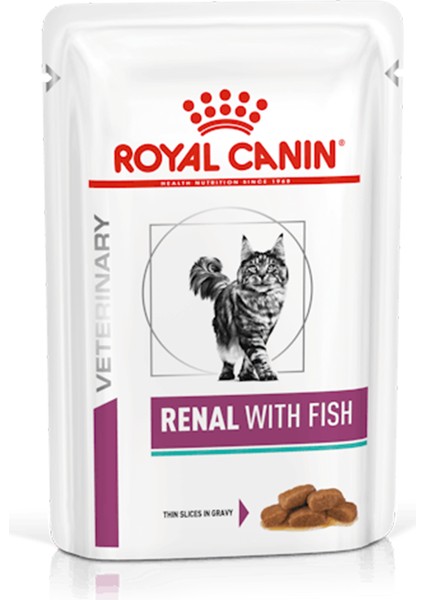 Royal Canin Renal With Fish Balıklı Yaş Kedi Maması 12X85 gr