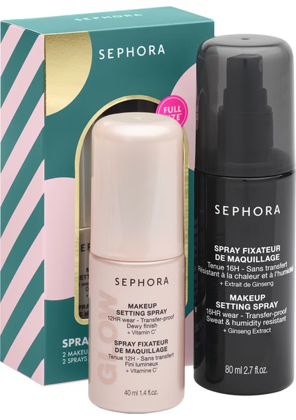 Sabitleyici Sprey Ikilisi - Ikili Sabitleme Spreyi (Saten Bitişli ve Parıltı)