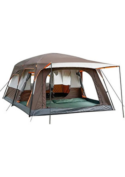 10 Kişilik 2 Odalı Geniş Dayanıklı Tenteli Kamp Çadırı 430X305X200 fırsatları