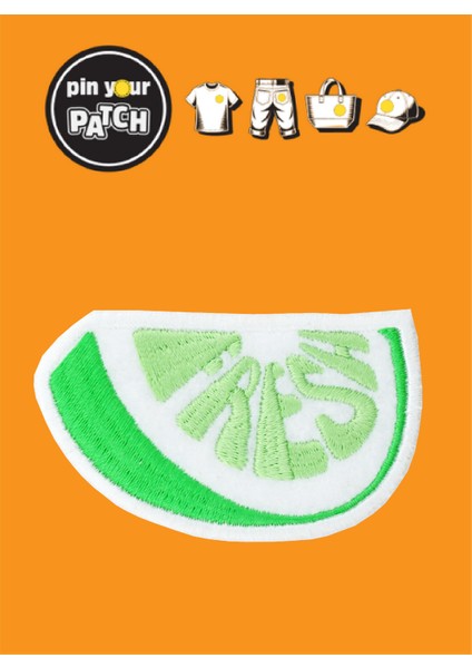 Ütü ile Yapışan Yama 7060 Yeşil Limon