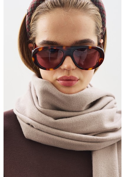 Kaşmir Dokulu Şal Bej