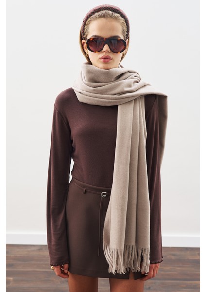 Kaşmir Dokulu Şal Bej fiyatları