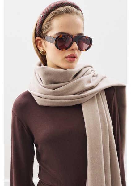 Kaşmir Dokulu Şal Bej modelleri