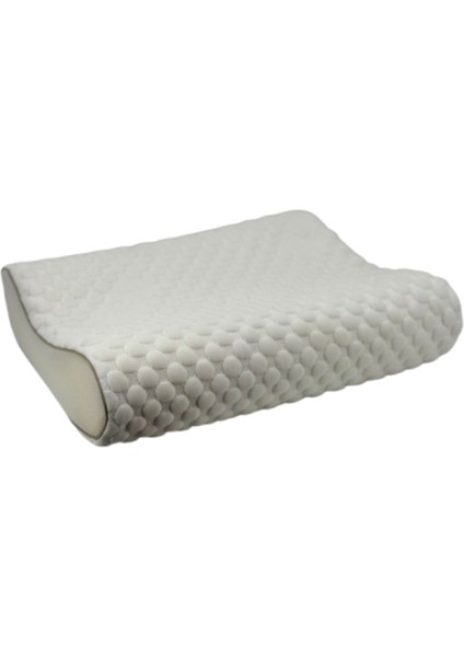 Morvella Kolajen Güzellik Yastığı, Medikal Çift Taraflı Ortopedik Visco Yastık 51X41X13-11CM 1350GR