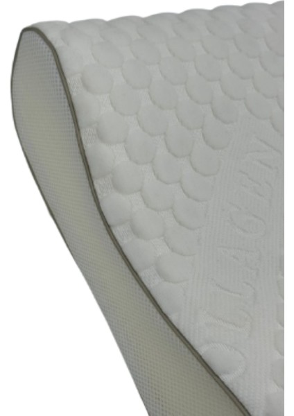 Morvella Kolajen Güzellik Yastığı, Medikal Çift Taraflı Ortopedik Visco Yastık 51X41X13-11CM 1350GR