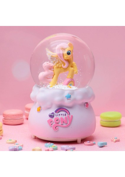 Sevimli My Little Pony Işıklı Müzikli Orta Boy Kar Küresi