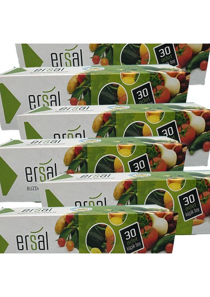 Ersal x 9 Paket Buzdolabı Poşeti Küçük (3) - Orta (3) - Büyük Boy(3) modelleri