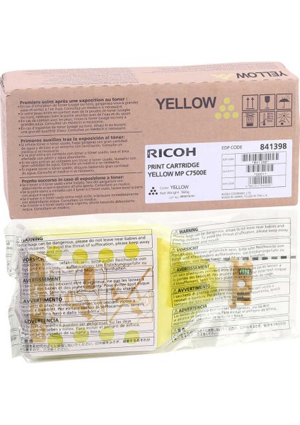 MP-C6000 Sarı Orijinal Fotokopi Toner