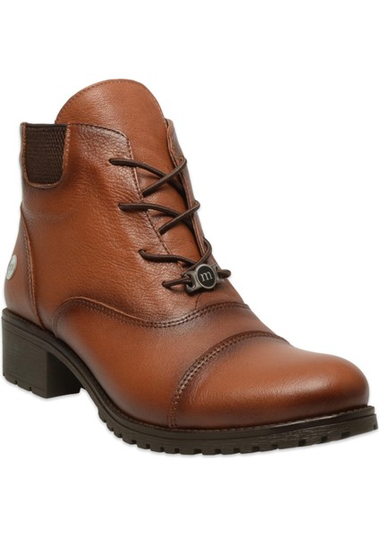 D25KB-1645 Günlük Topuklu Taba Kadın Bot