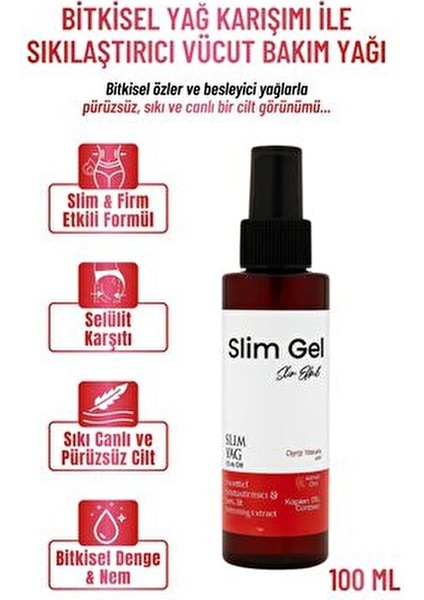 Slim Oil – Bitkisel Yağ Karışımı ile Sıkılaştırıcı, Nemlendirici Pürüzsüzleştirici Vücut Bakım Yağı modelleri