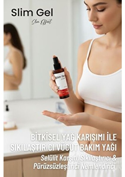 Slim Oil – Bitkisel Yağ Karışımı ile Sıkılaştırıcı, Nemlendirici Pürüzsüzleştirici Vücut Bakım Yağı