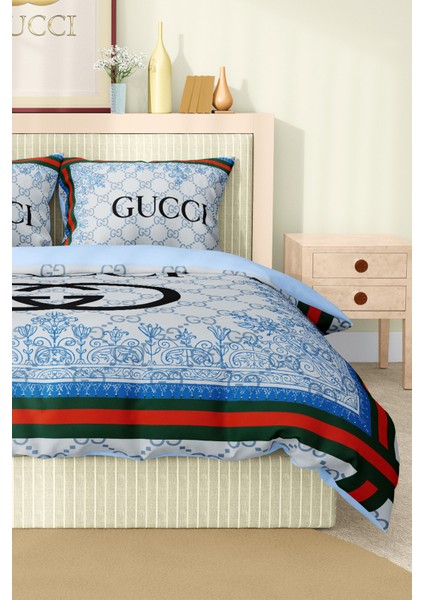 Nevresim Takımı Çift Kişilik Pamuklu Saten Kumaş 6 Parça 3D Dijital Baskı Duvet Cover Set Model No: fırsatları