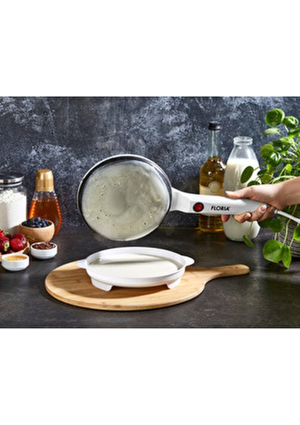 zln7911 elektrikli krep makinesi | 700w | yapışmaz yüzey | bpa free | beyaz