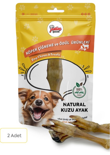 Naturel Kuzu Ayak 100GRAM Doğal Köpek Ödül Maması