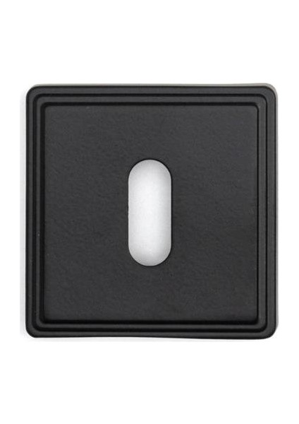 RO17 Kapı Kolu Rozeti Oda Siyah 53X53X10 mm