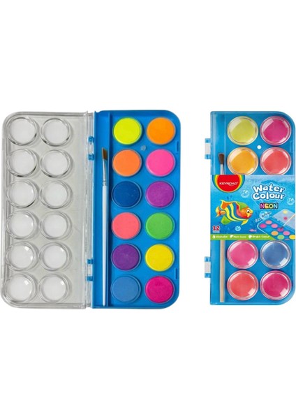 Keyroad Neon Sulu Boya Seti 12 Renk