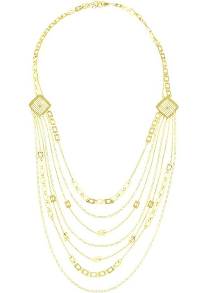 Altın Tasarım Kolye - 14K