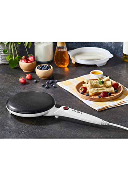 zln7911 elektrikli krep makinesi | 700w | yapışmaz yüzey | bpa free | beyaz modelleri