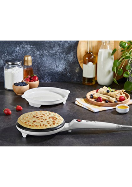 zln7911 elektrikli krep makinesi | 700w | yapışmaz yüzey | bpa free | beyaz indirimleri