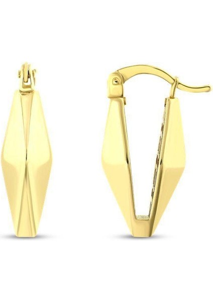 Altın Tasarım Küpe - 14K