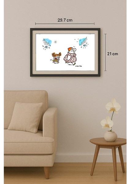 Marcelo Barreto De Lacerda 29X21CM Orijinal Karikatür Tablo fiyatları