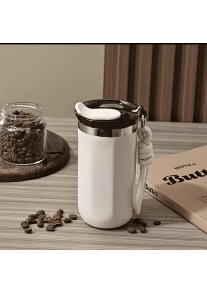 350 ml Paslanmaz Çelik Bardak Termos, Çift Katmanlı, Sızdırmaz Kapaklı