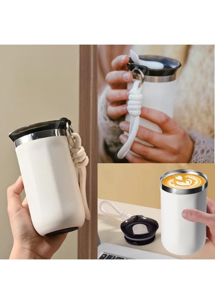 350 ml Paslanmaz Çelik Bardak Termos, Çift Katmanlı, Sızdırmaz Kapaklı indirimleri