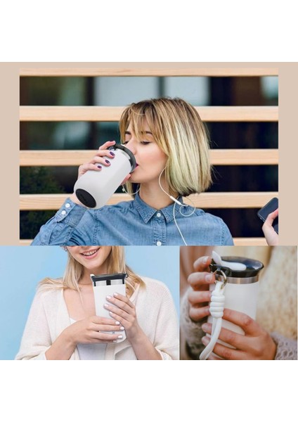 350 ml Paslanmaz Çelik Bardak Termos, Çift Katmanlı, Sızdırmaz Kapaklı