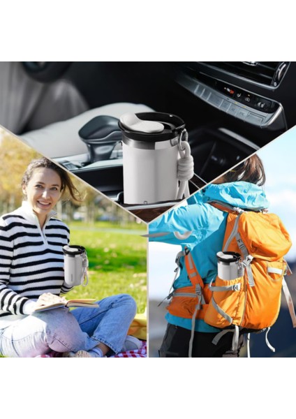 350 ml Paslanmaz Çelik Bardak Termos, Çift Katmanlı, Sızdırmaz Kapaklı