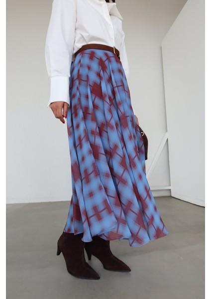 Desenli Kiloş Etek indirimleri