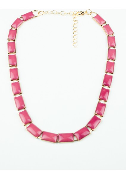 Mineli Fuşya Kadın Kolye modelleri