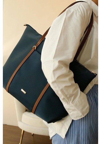 Çift Saplı Paraşüt Kumaş Geniş Günlük Omuz Çantası modelleri