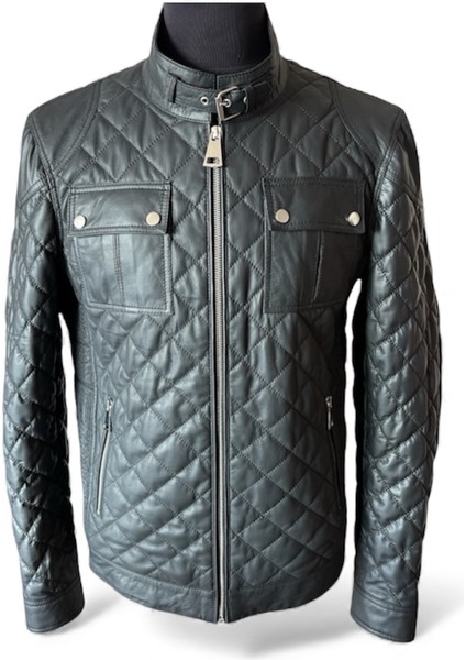 - Hakiki Kuzu Derisi Erkek Siyah Ceket