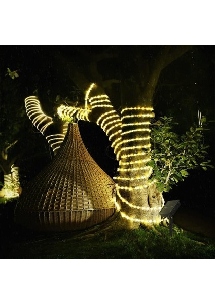 10M 100 LED Solar LED Işık (Gün Işığı, Şeffaf Kablolu) modelleri