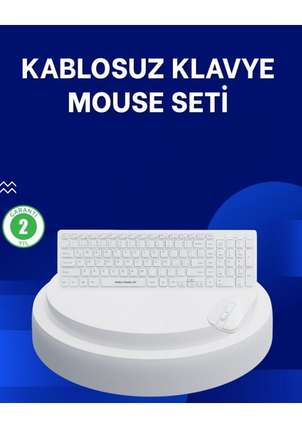 Ofis ve Ev Kullanımı Için Kablosuz Klavye Fare Seti - Ergonomik ve Pratik
