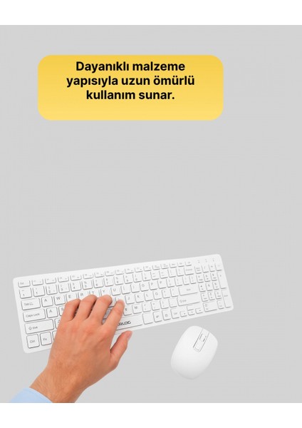 Ofis ve Ev Kullanımı Için Kablosuz Klavye Fare Seti - Ergonomik ve Pratik fırsatları