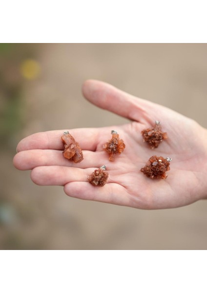 Aragont Taşı Çelik Kolye Ucu modelleri