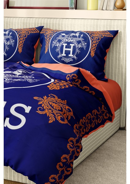 Nevresim Takımı Çift Kişilik Pamuklu Saten Kumaş 6 Parça 3D Dijital Baskı Duvet Cover Set Model No: indirimleri